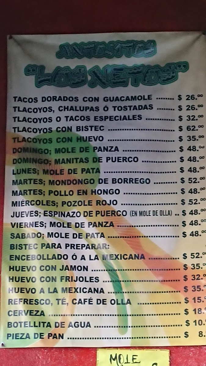 Los Netos Antojitos Mexicanos Menu - Image 4